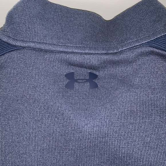 Under Armour Size XL Quarter Zip Navy Blue Sweater. Excellent condition - Picture 10 of 16